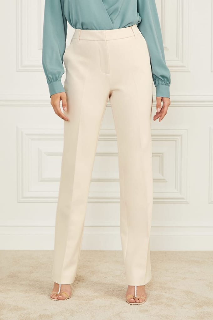 GUESS Marciano By  Jenny Pant Eggshell Ecru Taglia: 44 | Pantaloni da completo Outlet | Donna | Marrone