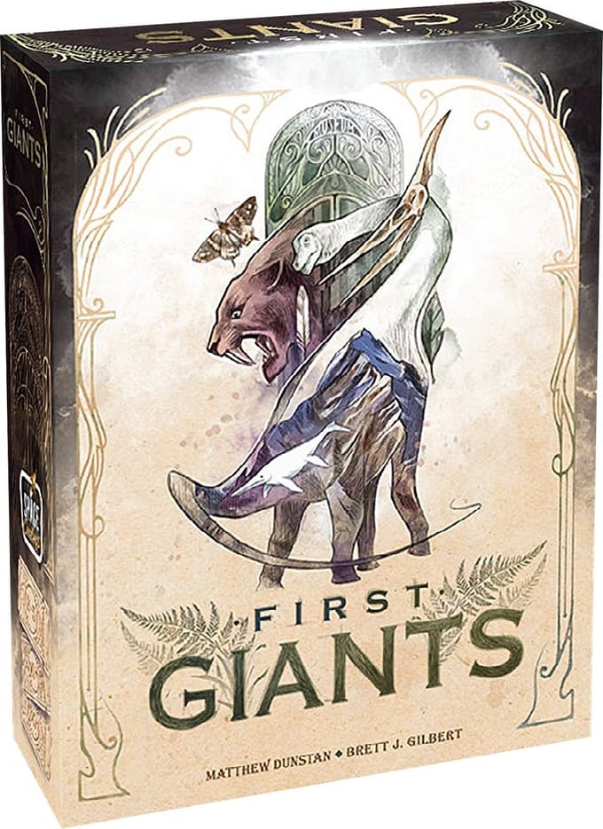 Asmodee bordspel First Giants - educatief spel voor paleontologen.