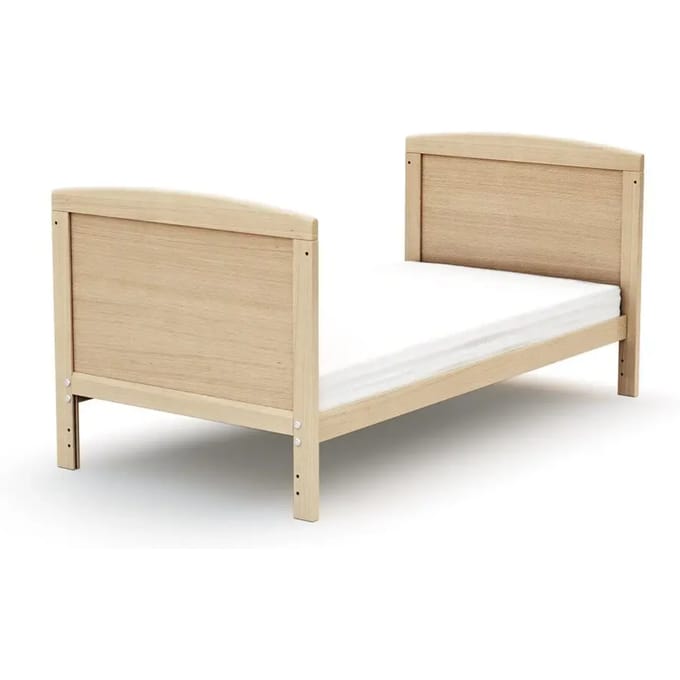 AT4 - Omvormbaar kinderbed LUNA in hout Beuken Gelakt 60 x 120 cm