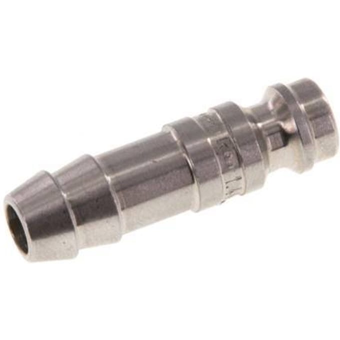 RVS 316L DN 5 Luchtkoppeling Insteeknippel 8 mm Slangpilaar