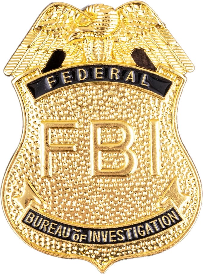 Badge FBI goud
