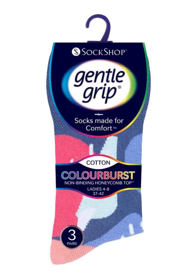 6 paar sokken zonder elastiek damessokken met zachte grip - GG190