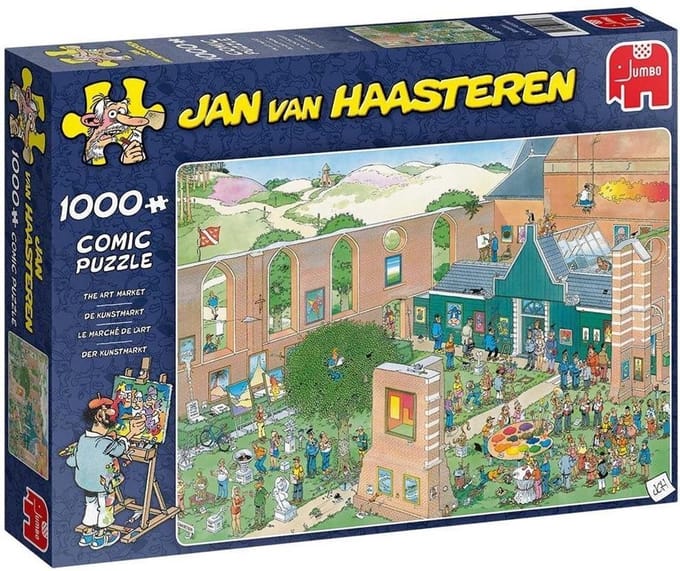 Jan van Haasteren De Kunstmarkt puzzel - 1000 stukjes