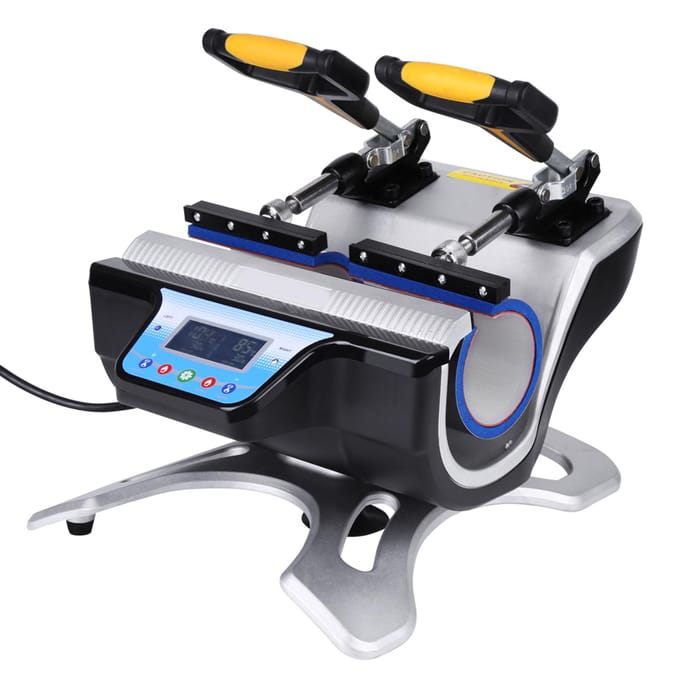 Dubbele Stations Mok Hittepers ST‑210 Sublimatie Transfer Drukmachine EU Plug wit