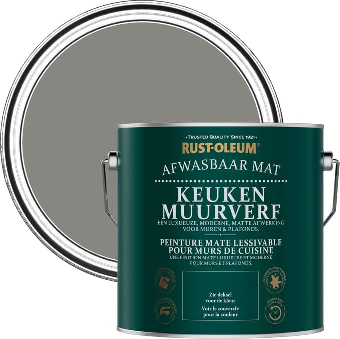 Rust-Oleum Grijs Keuken muurverf - Art School 2,5L