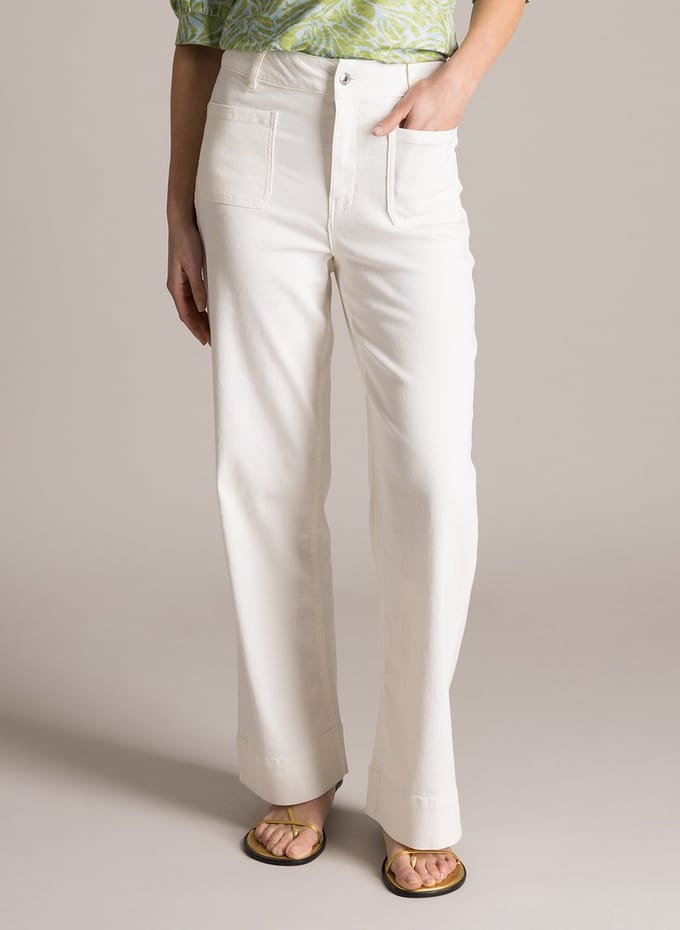 YEST YESTizara Bottoms - Antique White - maat W44 / L32