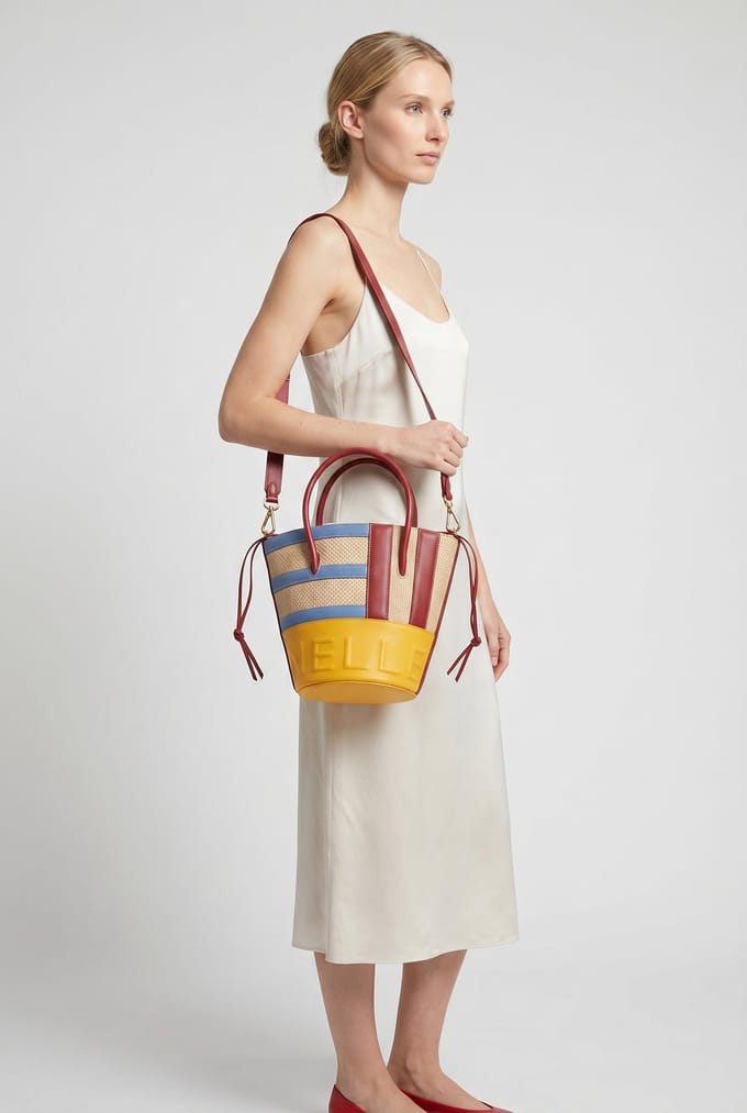 Coccinelle myrtha Aveiro P Multico/sangria Maat: OS | Handtassen Outlet | Dames | Geel