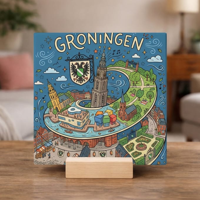 Stadstegel Groningen Doodle Style
