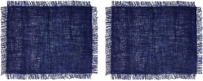 Placemats, Set van 2 Stuks, Rechthoek, Jutte, 35 x 45 CM, Blauw - Mikasa