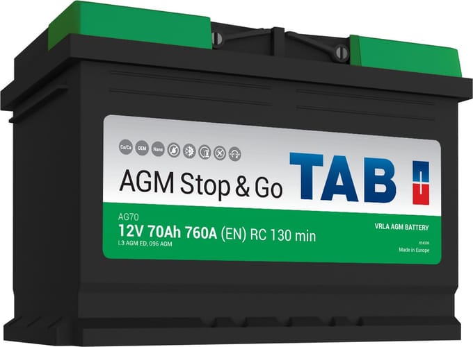 Accu 12V 70 AH - L3 AGM ED