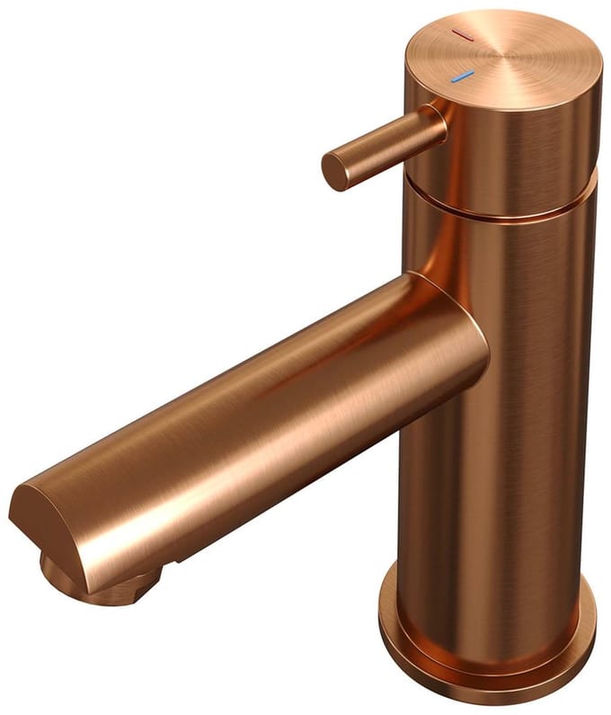 Brauer Copper Edition Lage Opbouw Wastafelmengkraan Model B Koper Geborsteld PVD