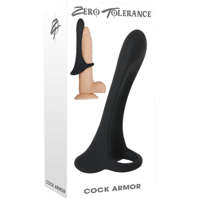 Evolved - Cock Armor Vibrerende Cockring - Zwart