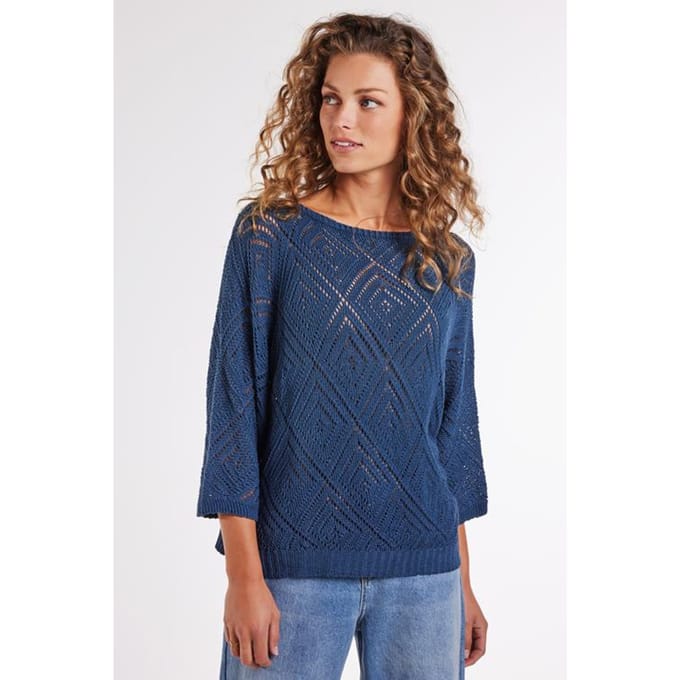 DIDI Dames Pullover Julie Denim blue maat 34/36