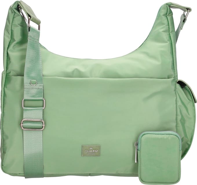 Charm London Odeon Schoudertas met Handige Etui - Mint