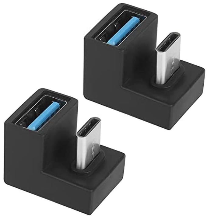 U-vormige USB C naar USB 3.1 Adapter - 10 Gbps Gegevensoverdracht - 2 Stuks