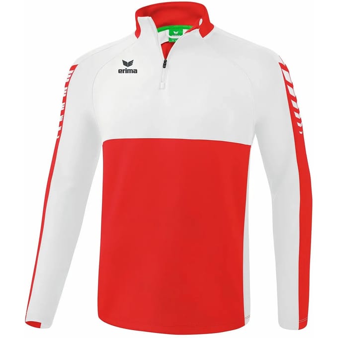Erima Six Wings Trainingstop Heren - Wit / Rood | Maat: M