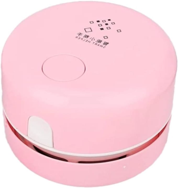 Mini Bureau Stofzuiger - Tafelreiniger Desktop - Bureau Opruimen - Draagbaar Compact Design - 147.5 Grams - Roze