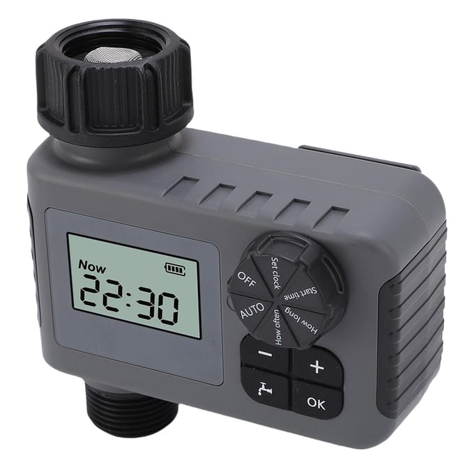 Sproeier Timer Programmeerbare Slimme Automatische Besturing voor Tuin Druppelslang Digitaal Druppelirrigatie black