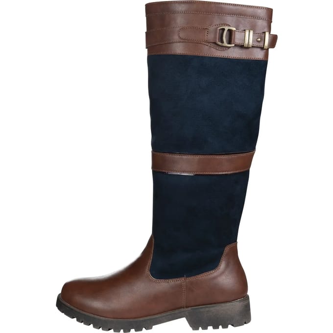 HKM - Winter Outdoor Boots - Rijlaarzen - Meghan - Navy - Bruin - 41
