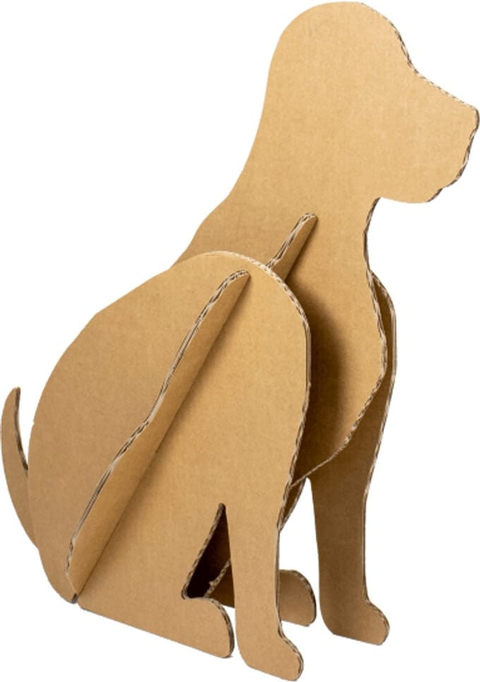 Kartonnen hond - 52 x 17 x 50 cm - Kartent