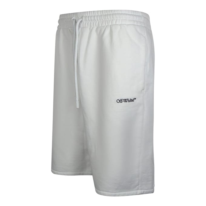 Off-white Stitch Diags Skate Sweatshorts Wit