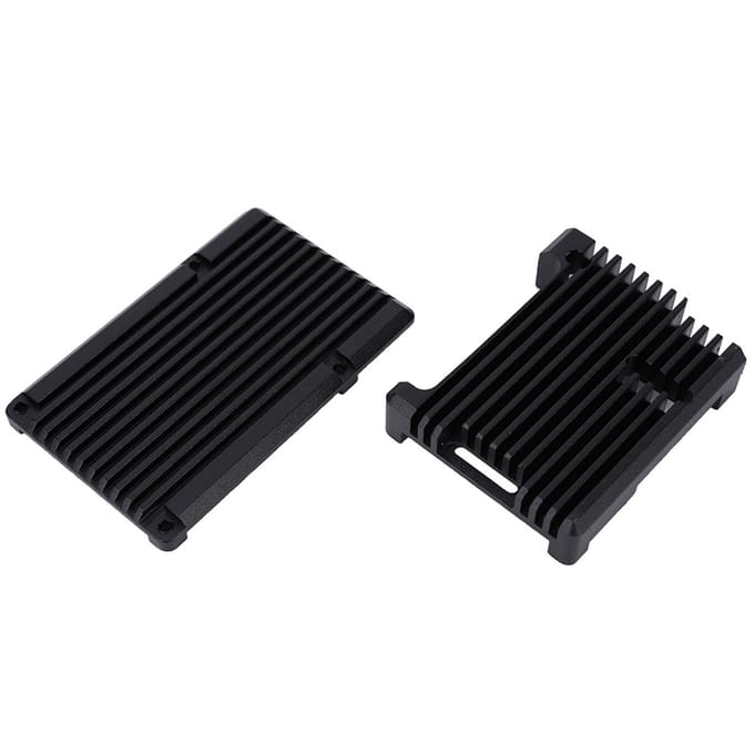 Boîtier de carte mère en alliage d'aluminium noir pour Raspberry Pi 3 modèle B 2b3b+