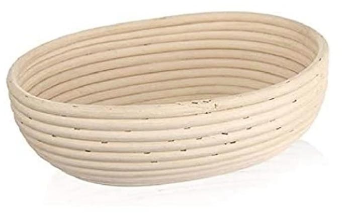 Rieten Broodmand voor Deeg, 1.5 kg, 28 x 22 x 9 cm