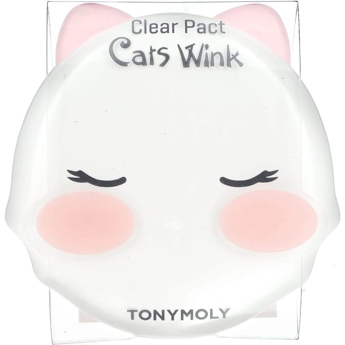 TonyMoly, Cat's Wink Clear Pact, 03 Translucent, 8g (0,28 oz) white