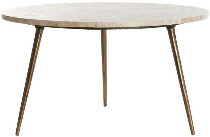Light & Living Bijzettafel Zeca - Taupe - Ø67cm - Modern