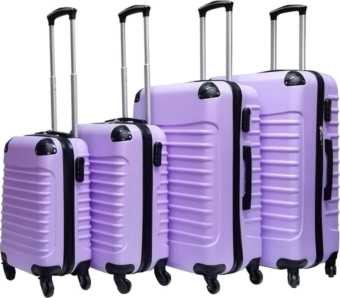 Quadrant 4 delige ABS Kofferset - Lichtpaars