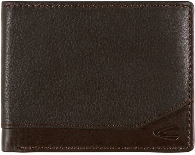 camel active Leren Portemonnee Stone Jeans Wallet Brown Donkerbruin