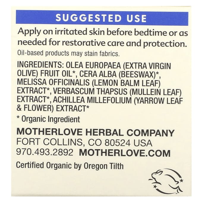 Motherlove, Baby Hand & Knee Balm, 1 fl oz (29.5 ml) white