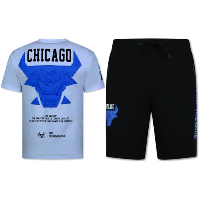 BULLS Zomerset Heren - Twinset BULLS - Combisets - 1685 - Wit/ Zwart