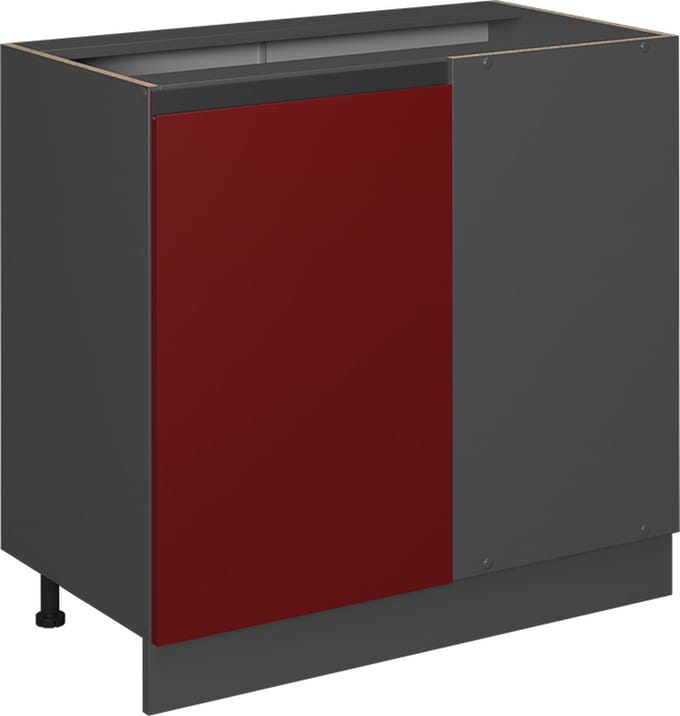 Vicco R-Line Hoekkast – 86 cm, WB Eik Rood