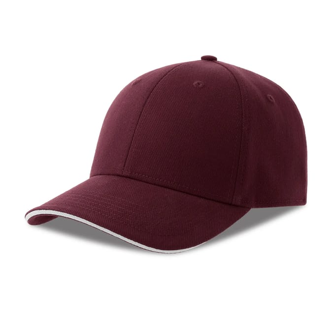 Atlantis Headwear Liberty Sandwich-S Cap AT684 - BURGUNDY/WHITE - One size