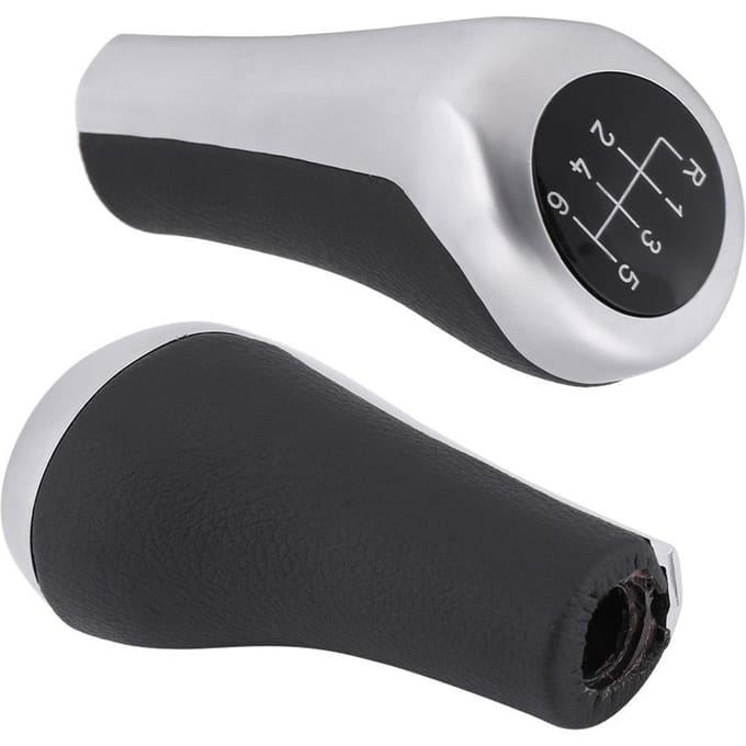 Pommeau de levier de vitesse 6 vitesses pour BMW E39, E46, E53, E60, E63, E83, E90, E92 white
