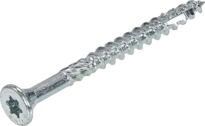 Dynaplus - Constructieschroef - Torx 40 platkop - 8,0 x 80mm - Verzinkt - Deeldraad (50 stuks)