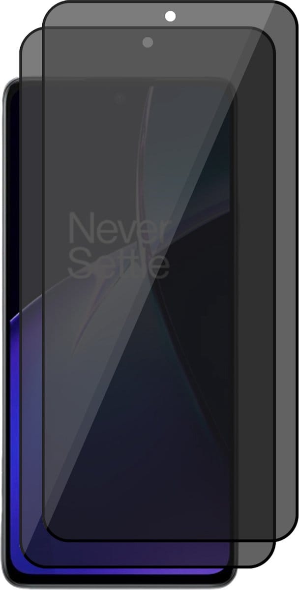 Privacy Screenprotector geschikt voor OnePlus Nord CE 4 Lite - 2x Volledig Dekkend Glas Screen Protector