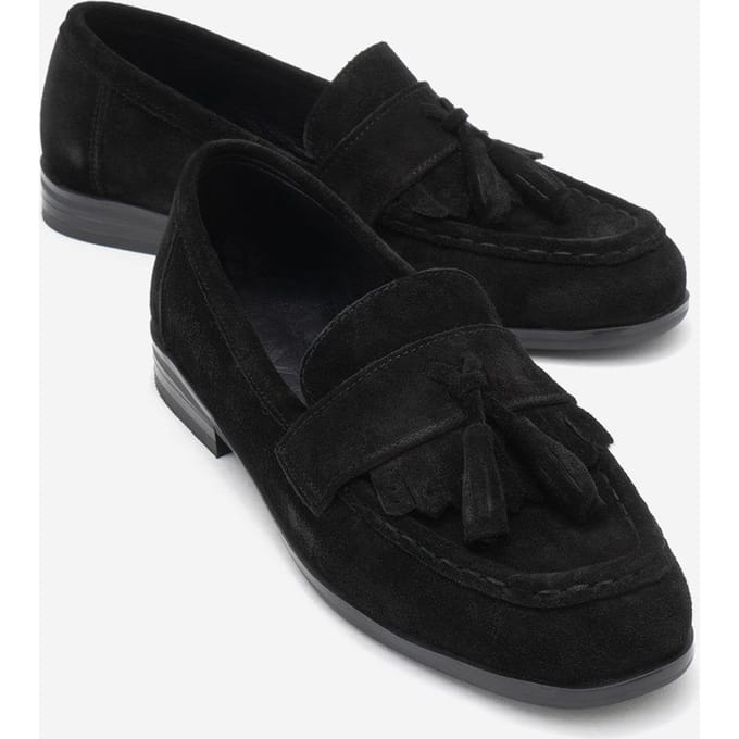 Lupen Leren Kwast Loafer Dames