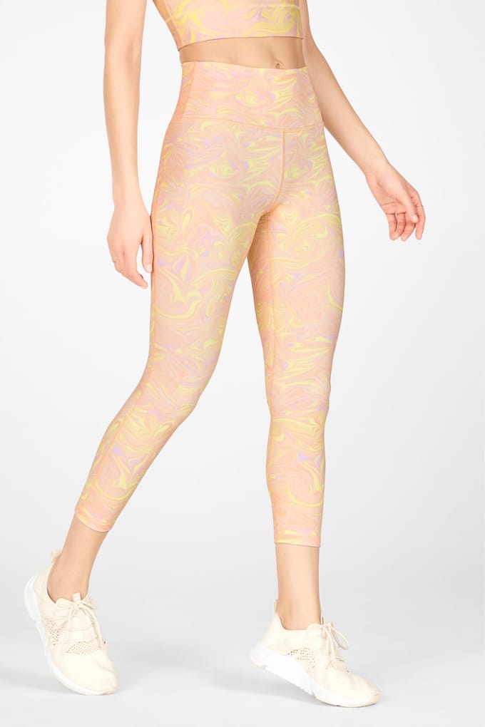 Fabletics Define High-waisted Capri Marble Taglia: 2X REG | Leggings Outlet | Donna | Ciano