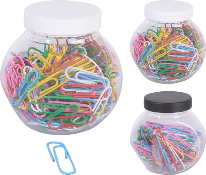 Paperclips in pot