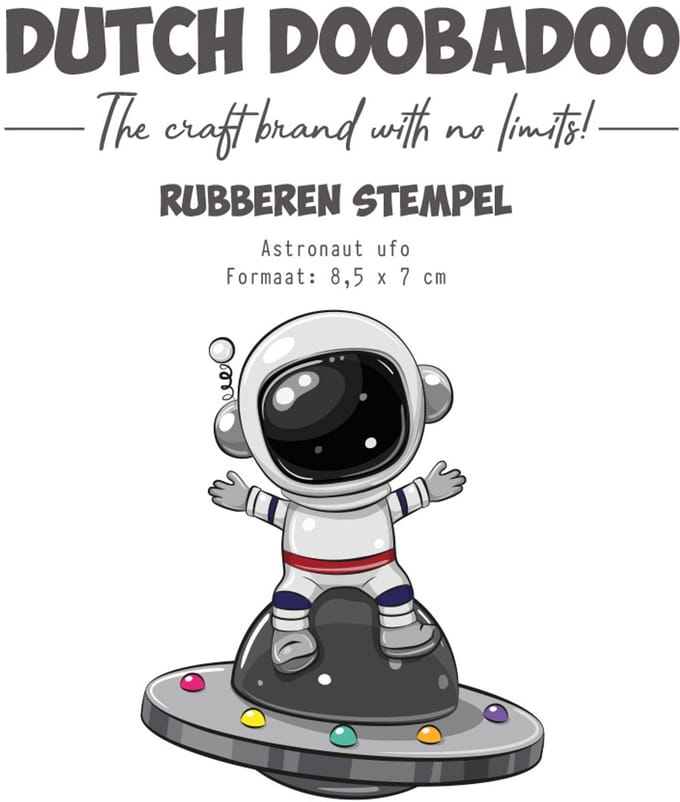 DDBD Rubber stamp Astronaut Ufo