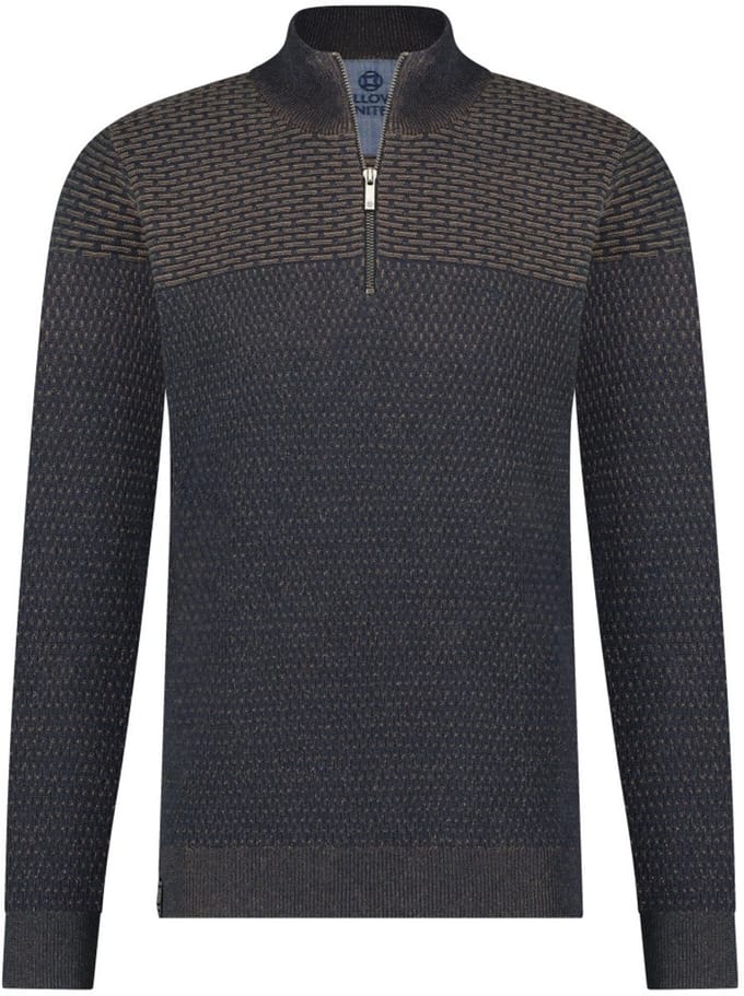 Fellows United Pullover half zip plated 2 str Brown (32.1124 - 140)