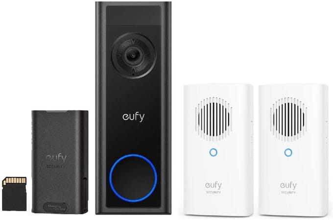 eufy Video Doorbell C31 + 2*Chime - Voordeelbundel