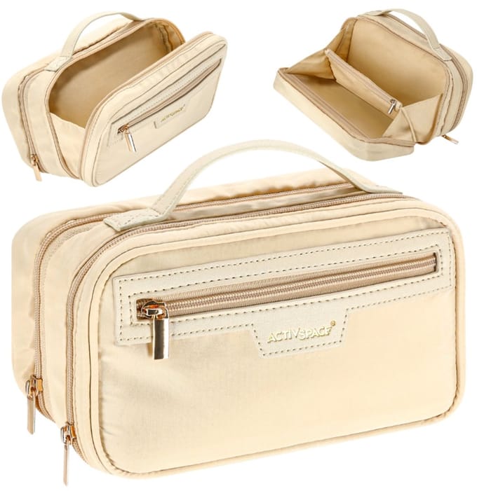ACTIV SPACE - Toilettas - Beige - Handig - Minimalistisch