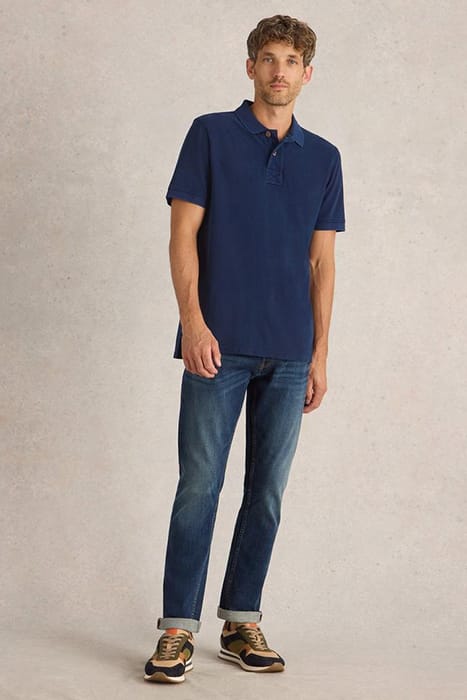 White Stuff Utility Polo Deep Blue Größe: XS | Poloshirts Outlet | Herren | Blau