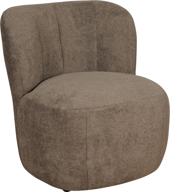 Fauteuil Rush - Bouclé - Taupe - 73x76x80 cm (BxHxD) - Koudschuim