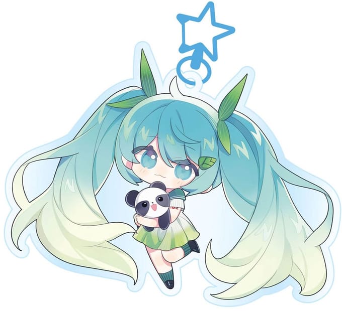 Hatsune Miku Acrylic Keychain Kawaii Spring Time