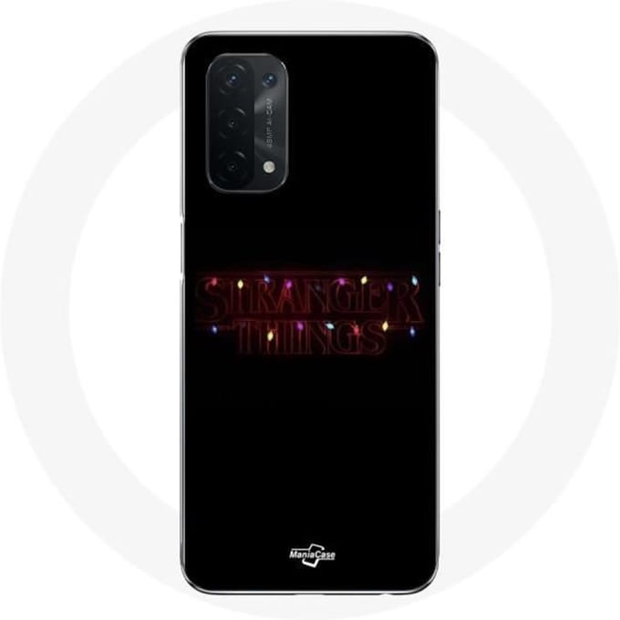 Coque pour Oppo A74 Stranger Things Affiche Logo Joyeux noël