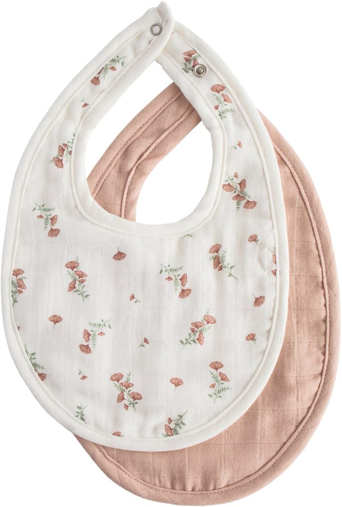 Mushie Mousseline Slab - Blush / Pink Floral